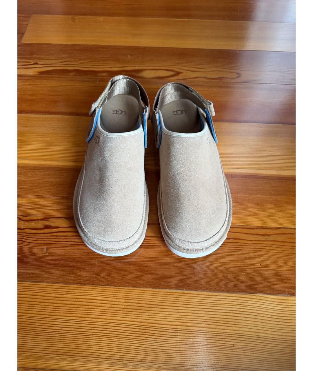 UGG AUSTRALIA Бежевые замшевые сандалии, фото 2