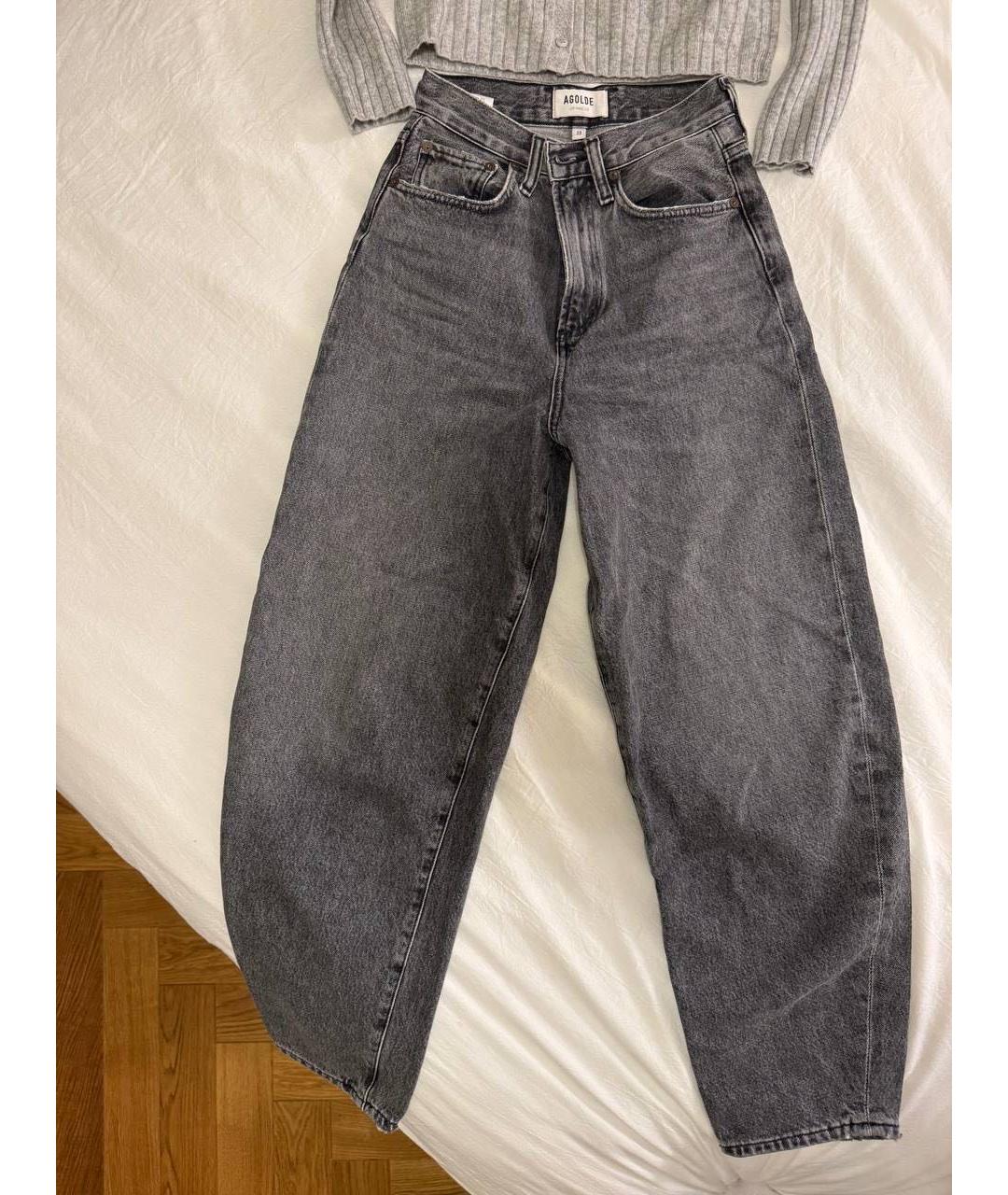 AGOLDE Антрацитовые прямые джинсы, фото 7