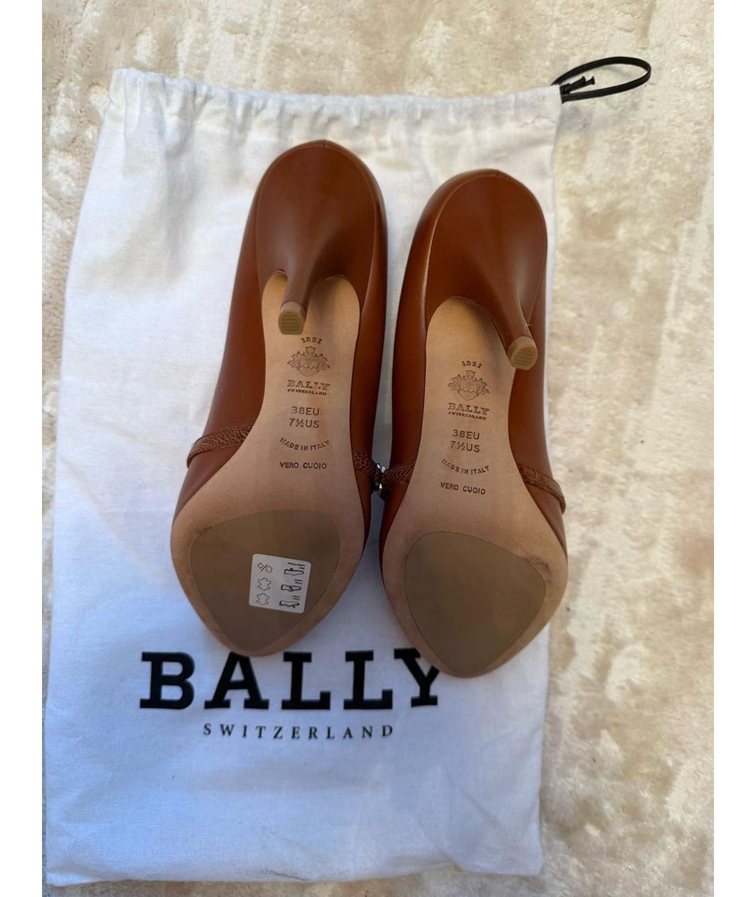 BALLY Коричневые кожаные туфли, фото 3