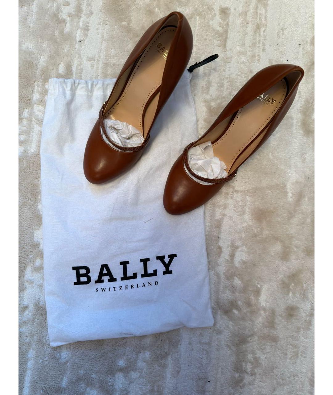BALLY Коричневые кожаные туфли, фото 4