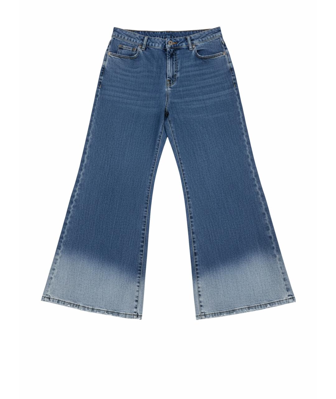 WEEKEND MAX MARA Голубые хлопковые джинсы клеш, фото 1