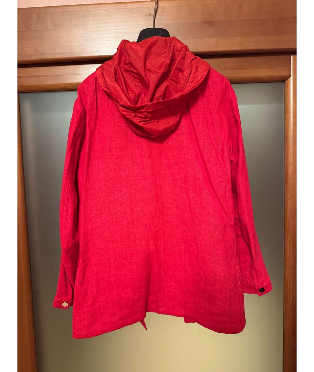 GIORGIO ARMANI Красный льняной жилет, фото 4