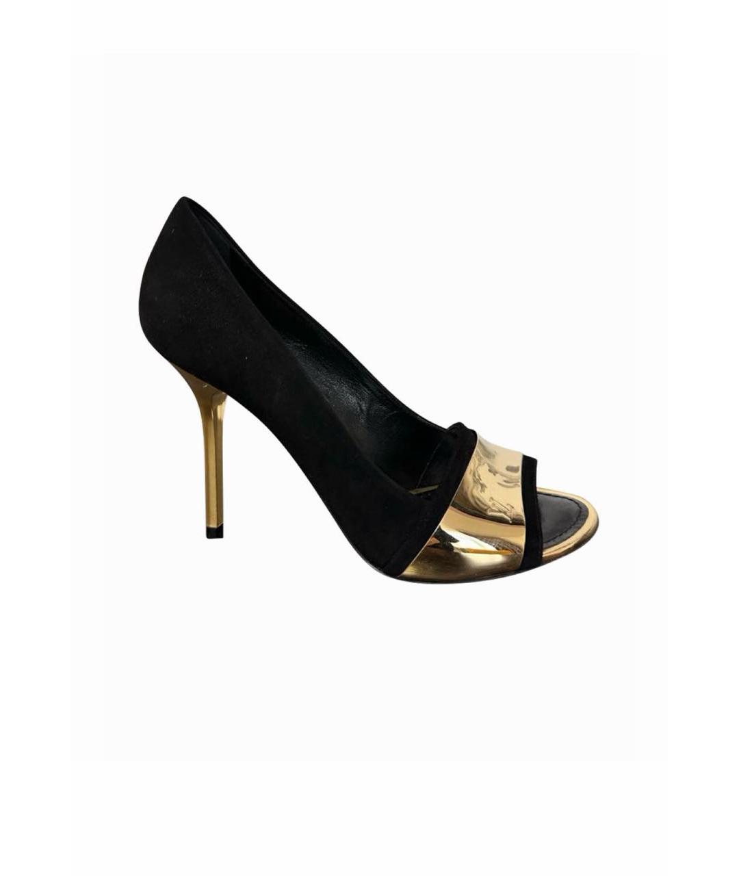 LOUIS VUITTON Черные замшевые туфли, фото 5