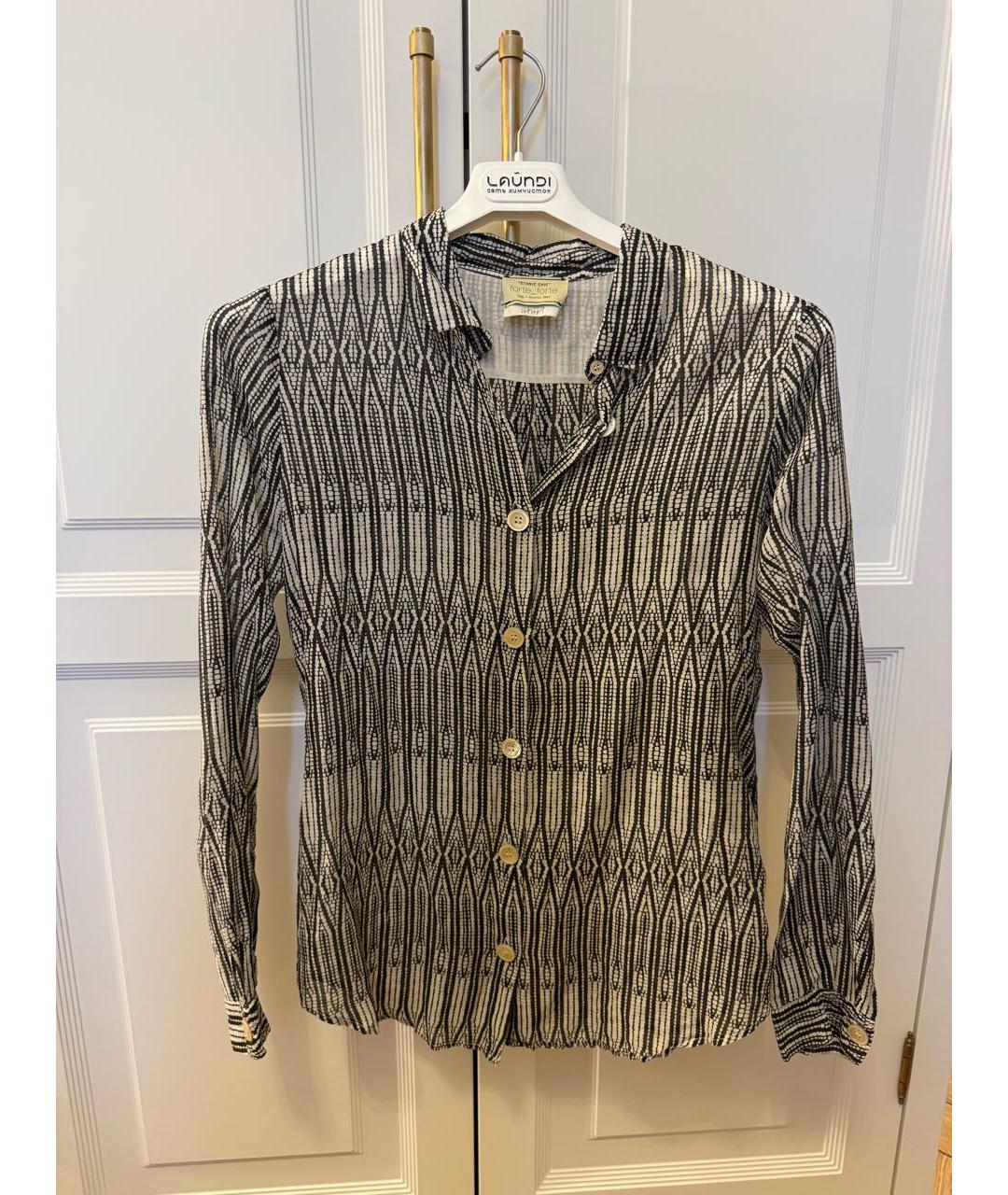 FORTE FORTE Бежевая хлопковая рубашка, фото 6