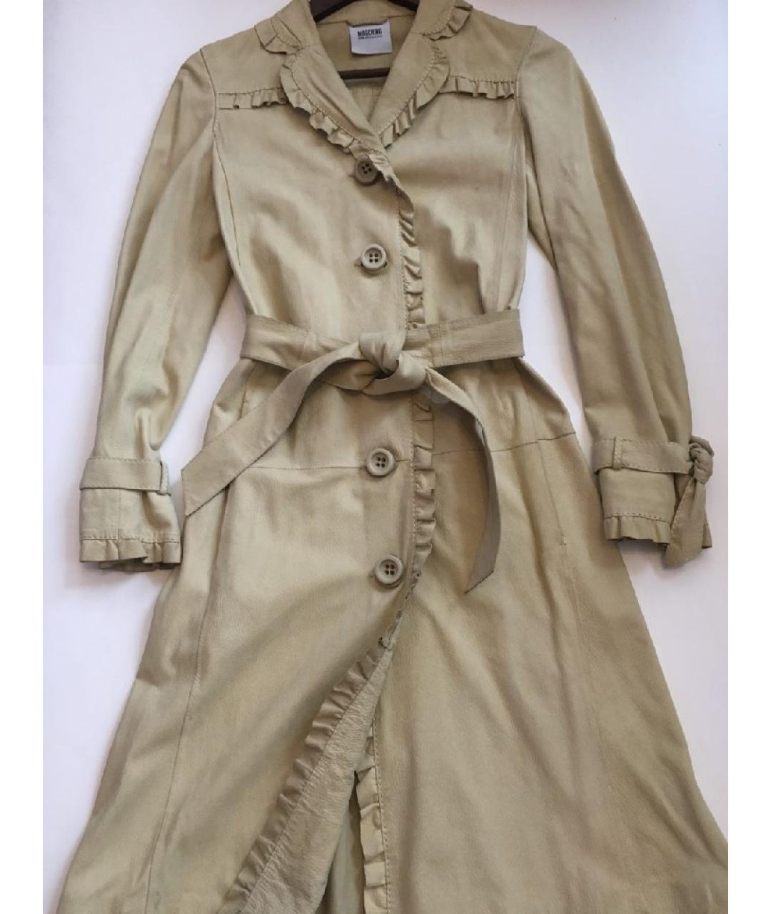 MOSCHINO Кожаный тренч/плащ, фото 10