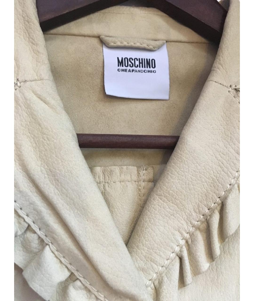 MOSCHINO Кожаный тренч/плащ, фото 7