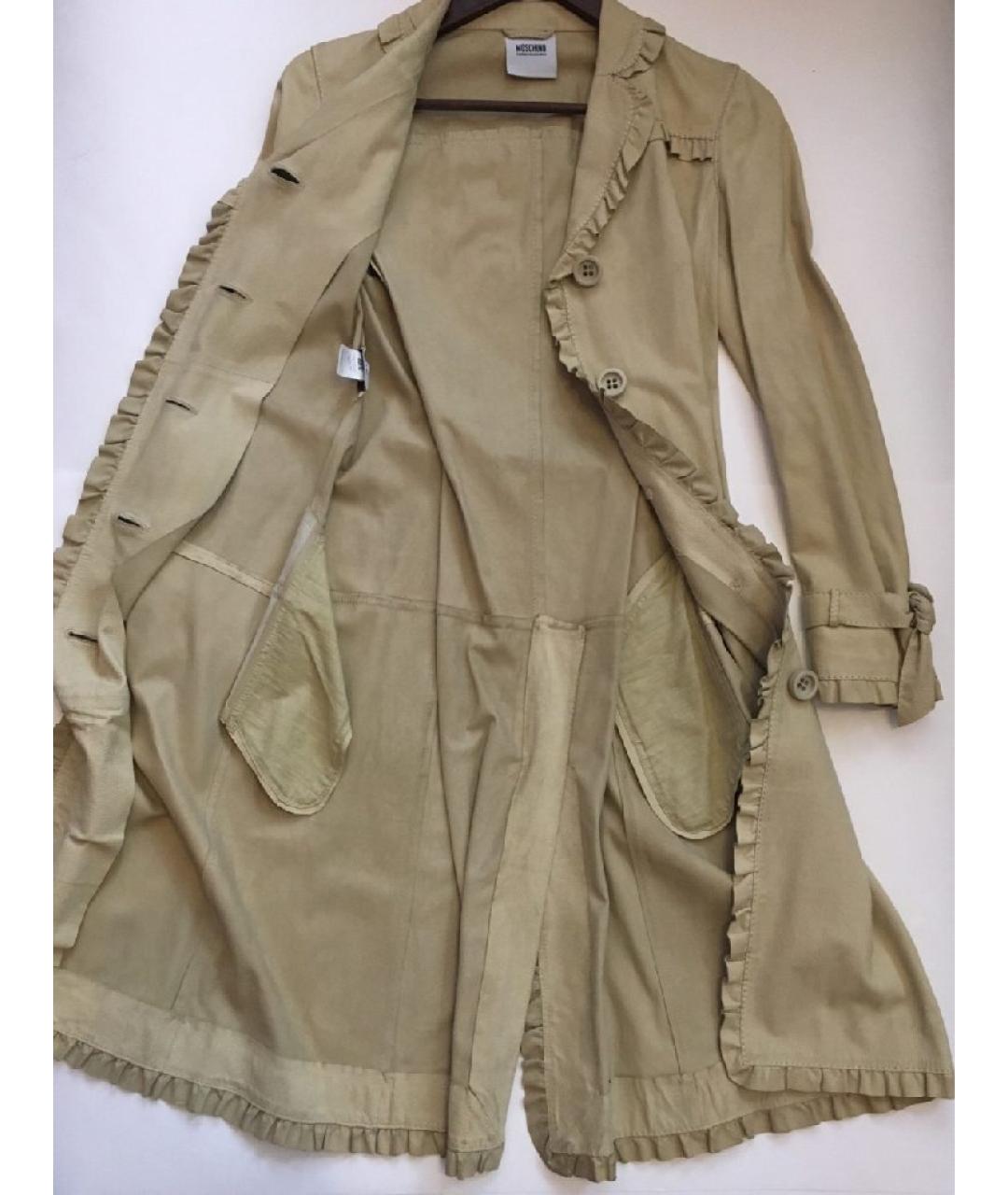 MOSCHINO Кожаный тренч/плащ, фото 2