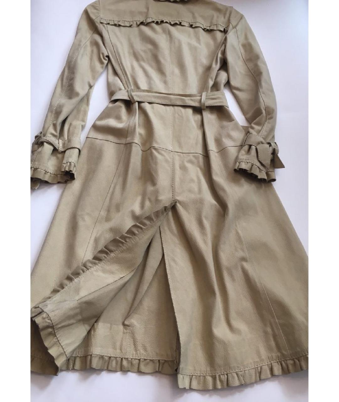 MOSCHINO Кожаный тренч/плащ, фото 4