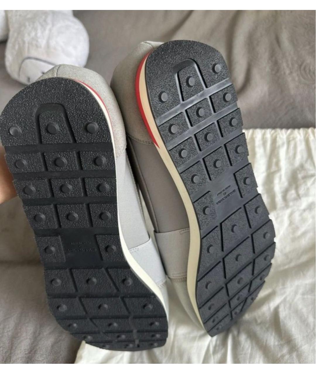 BALENCIAGA Серые текстильные низкие кроссовки / кеды, фото 8