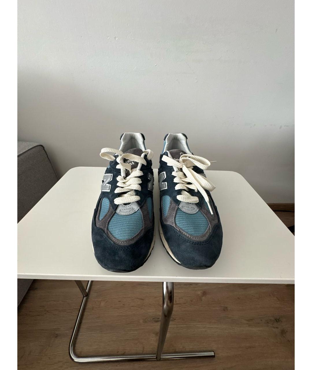 NEW BALANCE Синие замшевые низкие кроссовки / кеды, фото 2