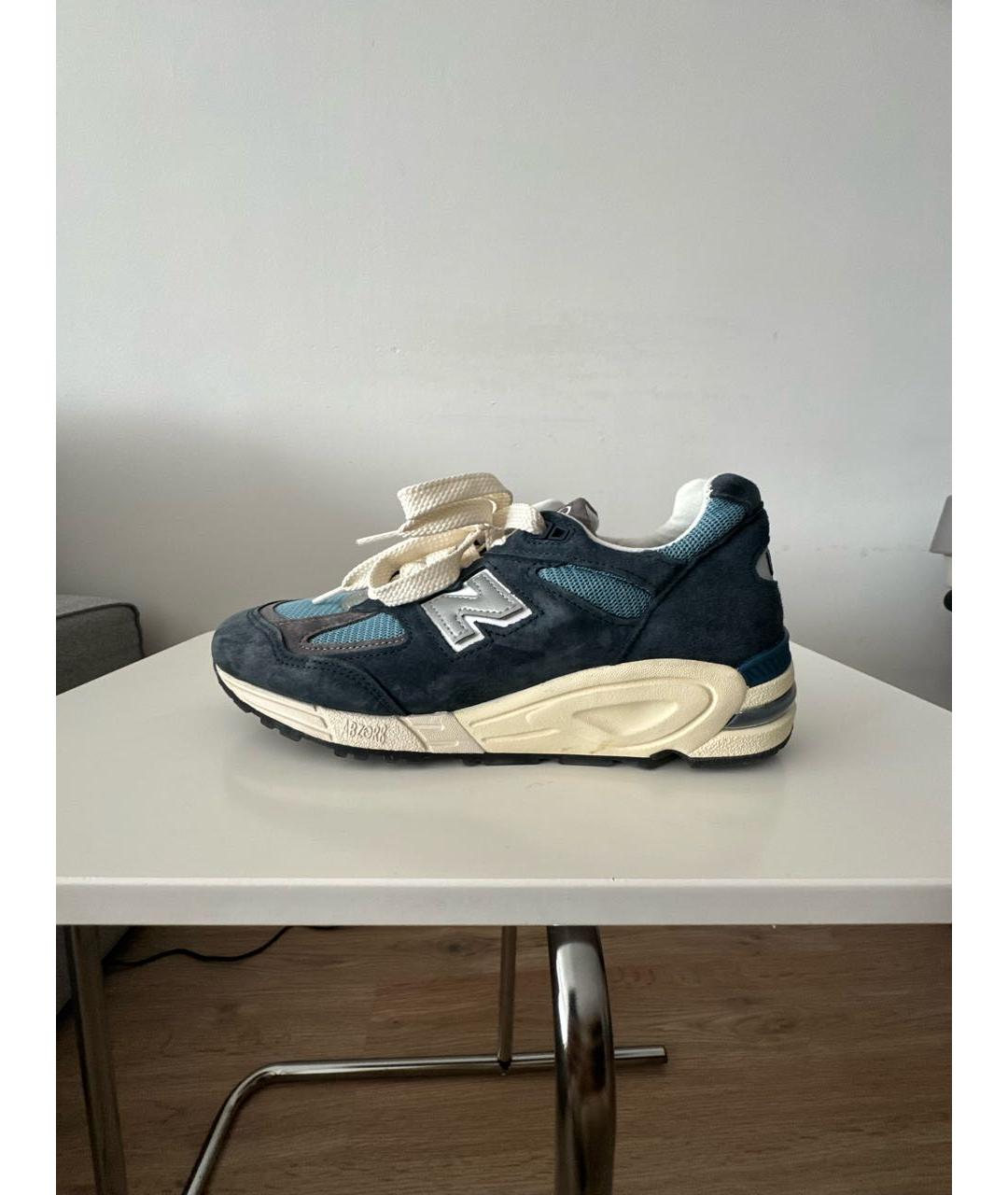 NEW BALANCE Синие замшевые низкие кроссовки / кеды, фото 5