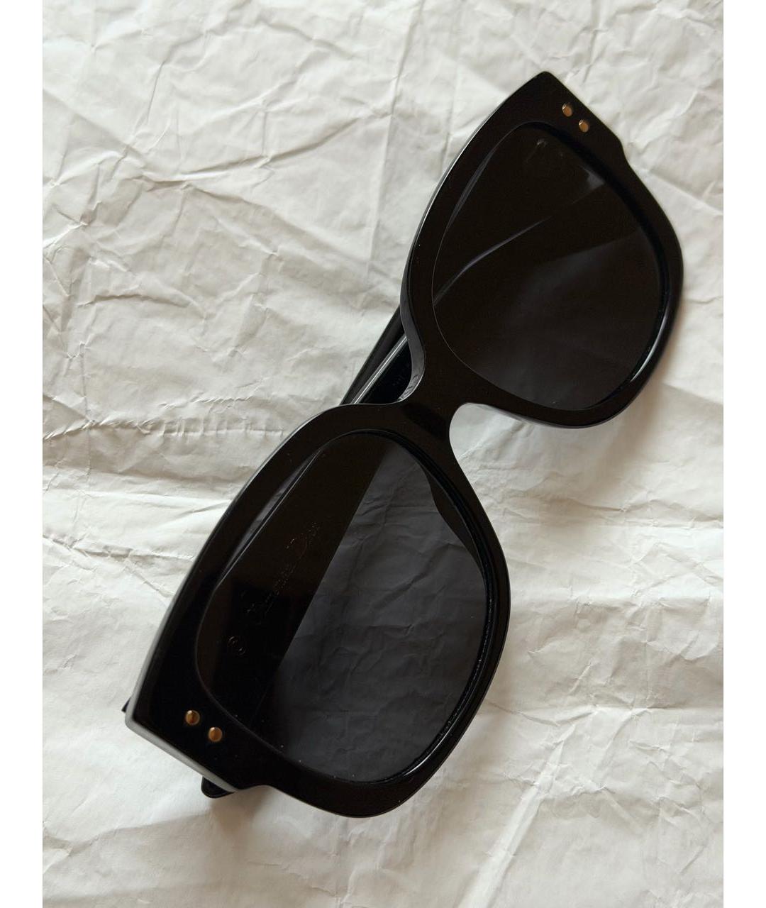CHRISTIAN DIOR Черные пластиковые солнцезащитные очки, фото 2