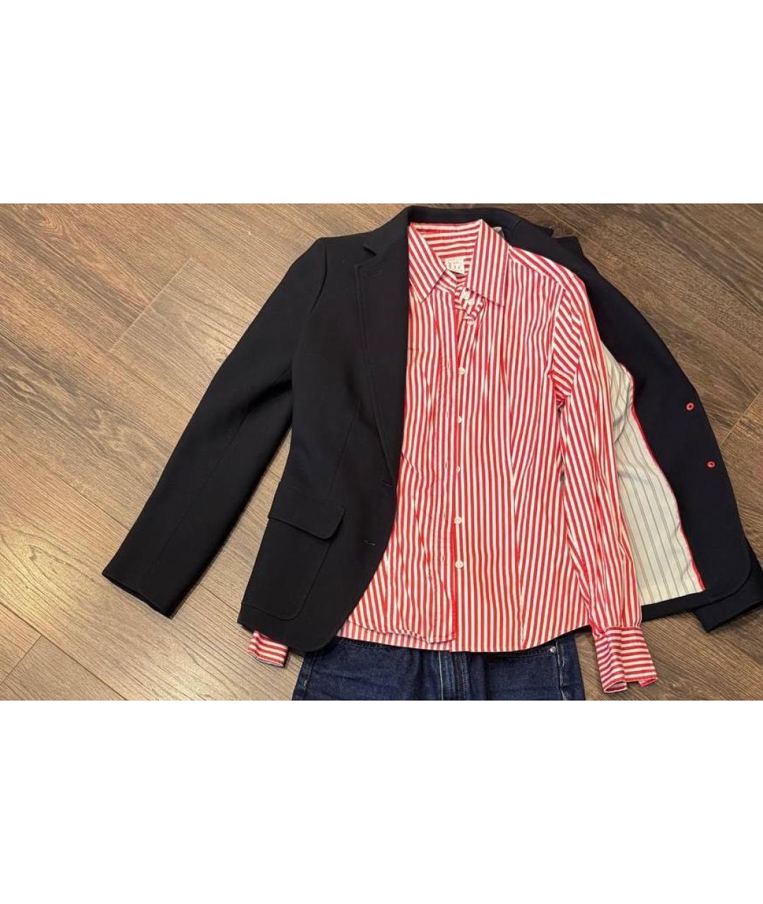 ARCHIVIO 67 Красная хлопко-эластановая рубашка, фото 4