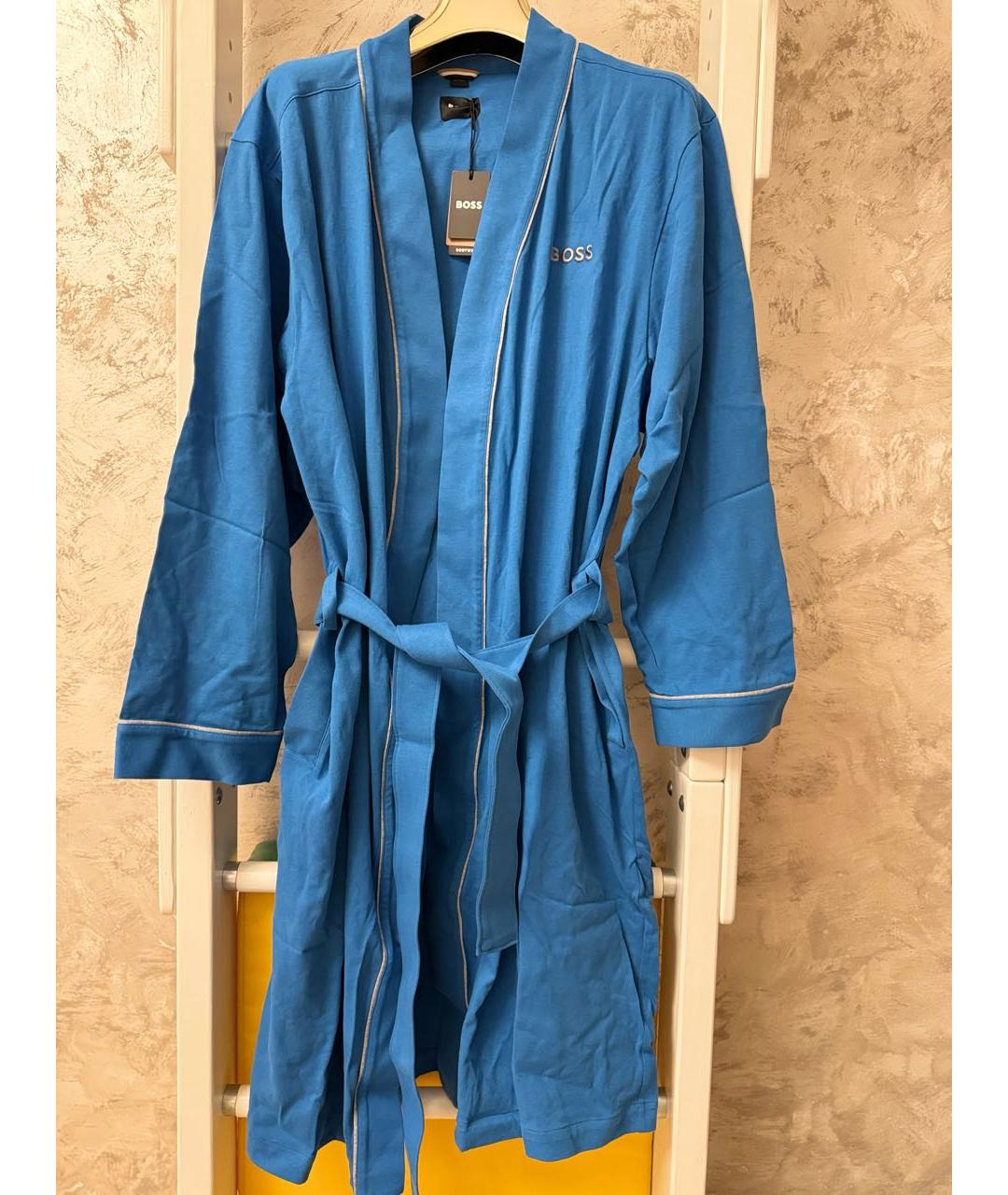 HUGO BOSS Голубой халат, фото 4