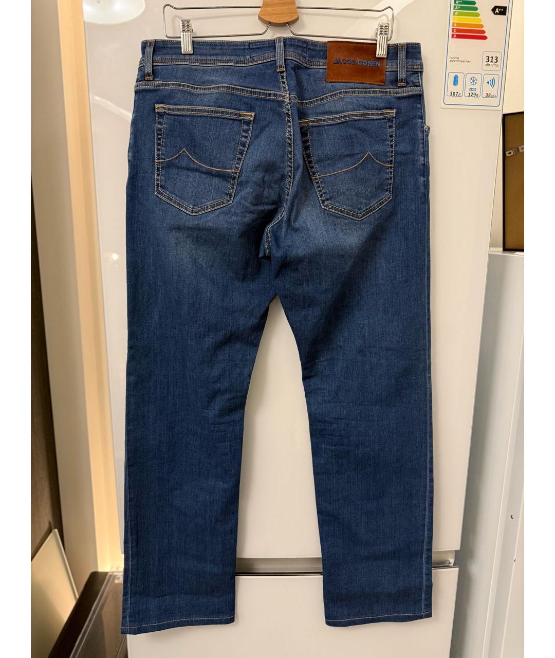 JACOB COHEN Синие хлопковые джинсы, фото 2