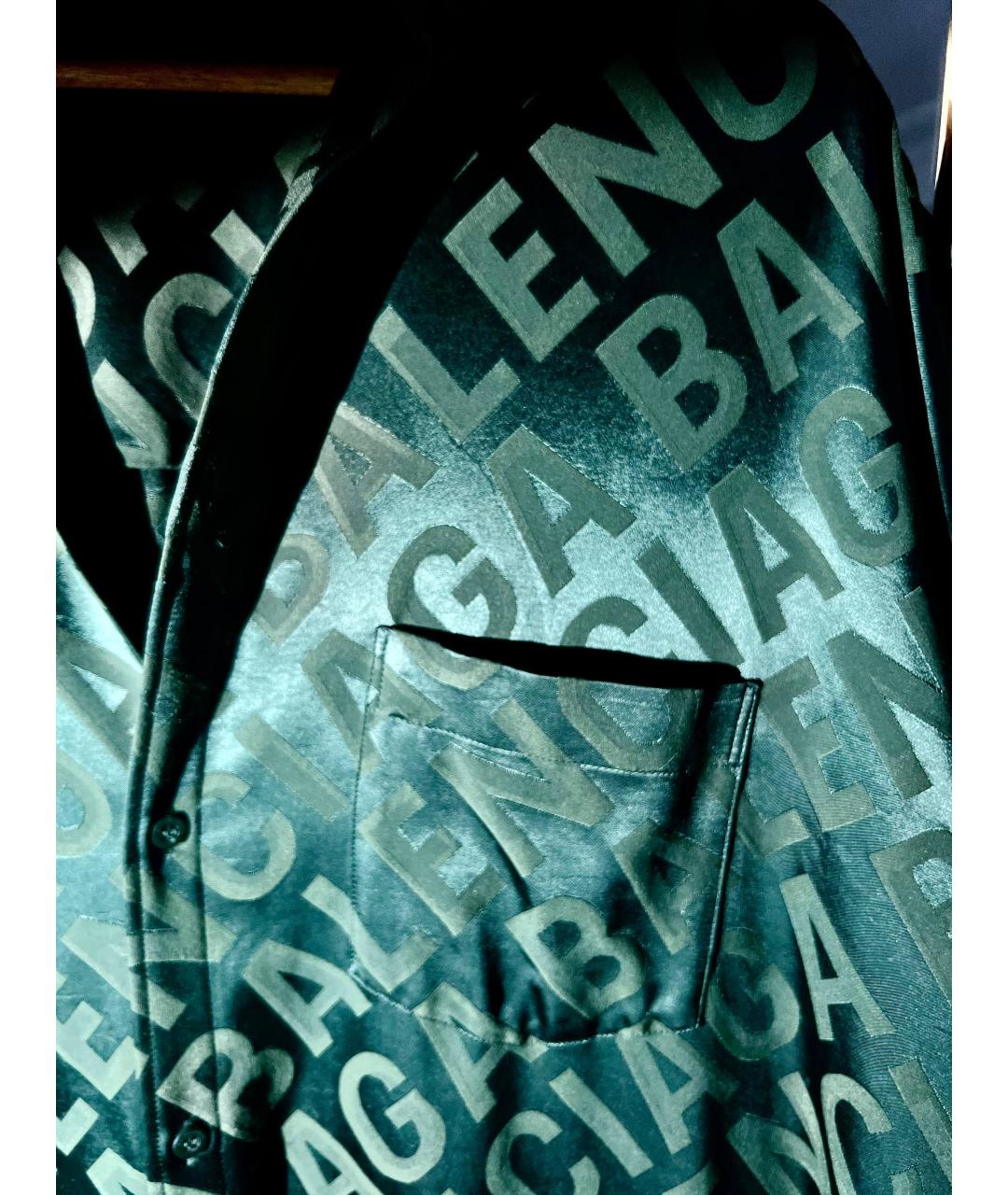 BALENCIAGA Зеленые вискозное платье, фото 4