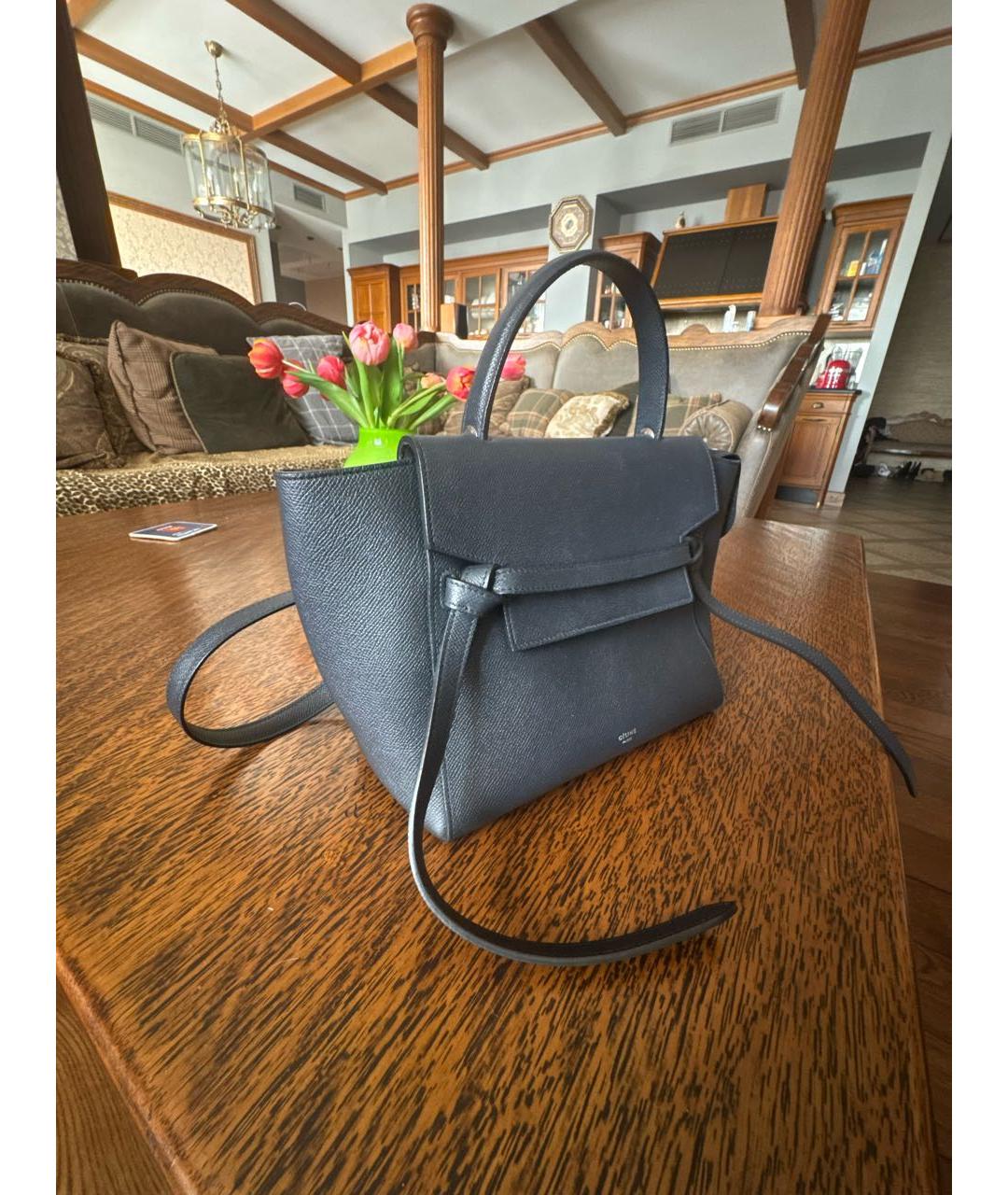 CELINE Кожаная сумка через плечо, фото 2