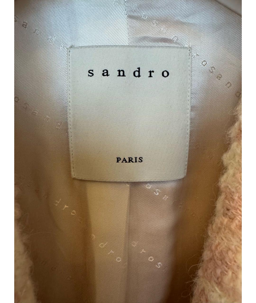 SANDRO Розовый хлопковый жакет/пиджак, фото 3