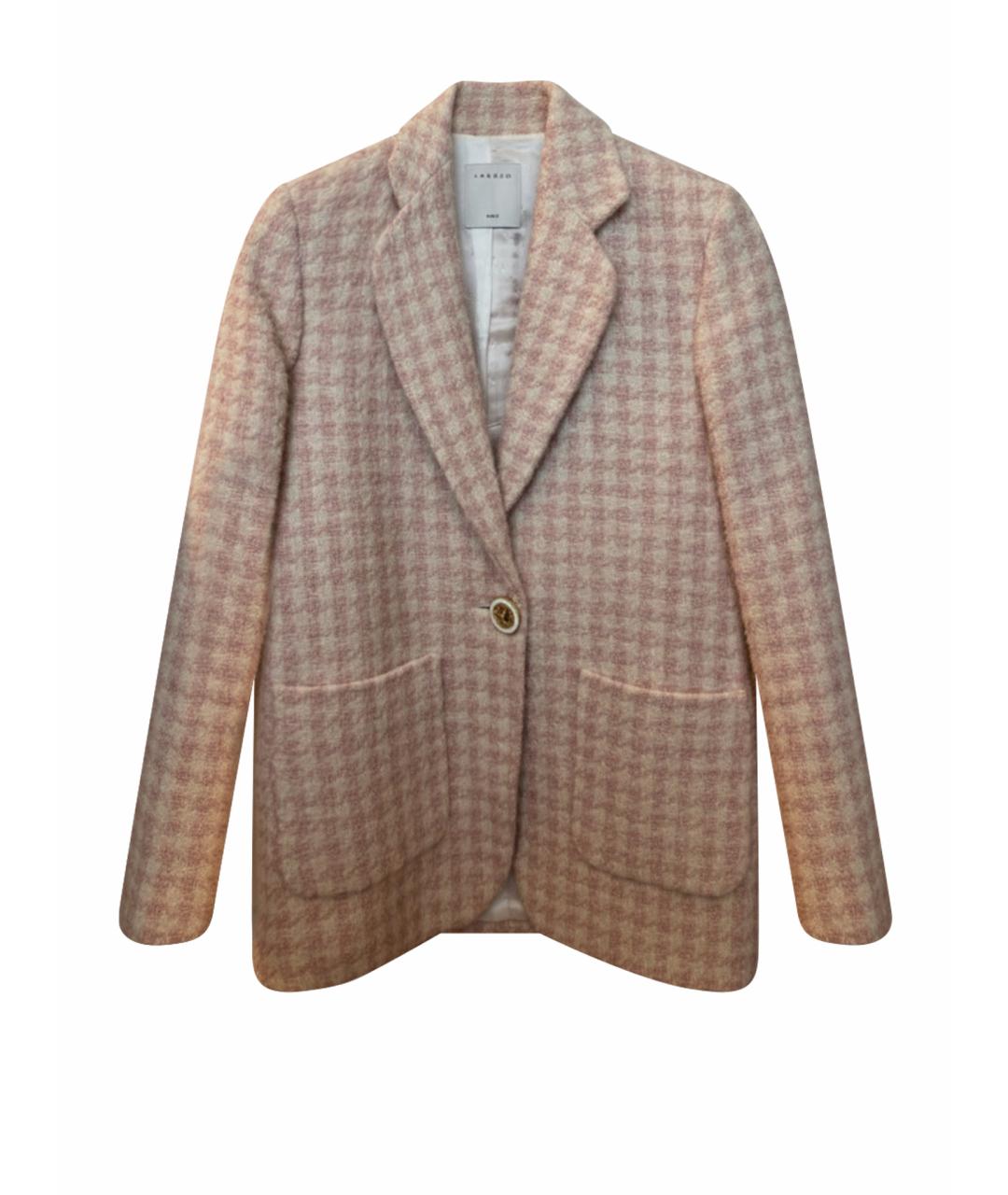 SANDRO Розовый хлопковый жакет/пиджак, фото 1