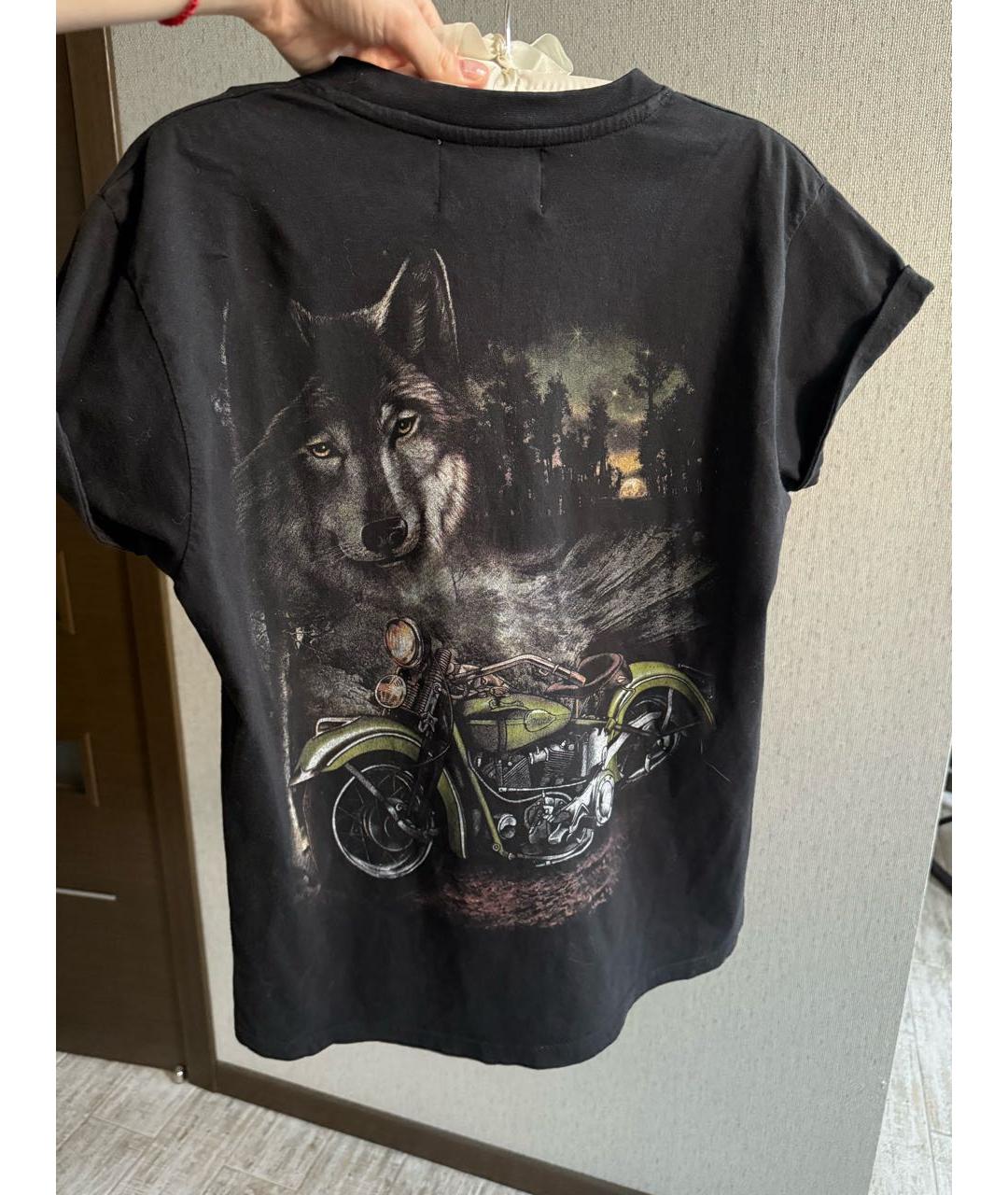 FORTE COUTURE Черная хлопковая футболка, фото 2