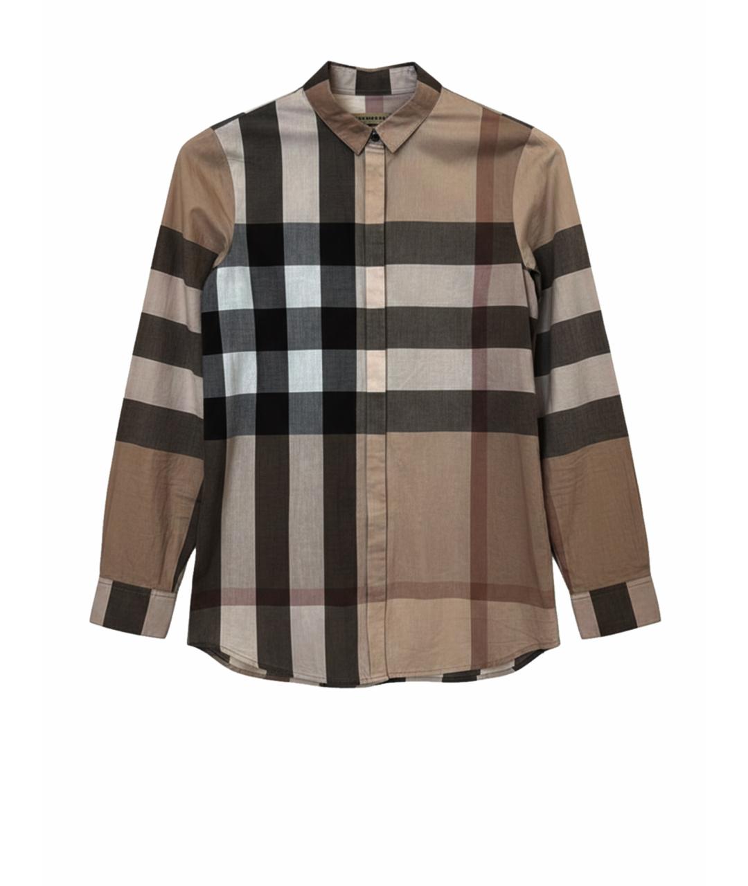 BURBERRY Бежевая хлопковая рубашка, фото 1