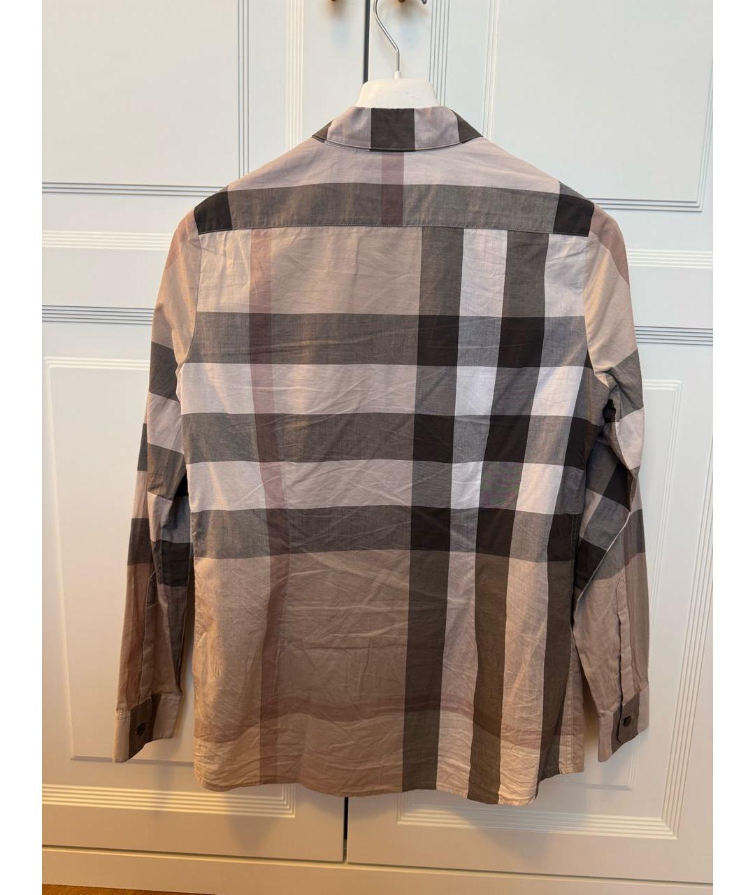BURBERRY Бежевая хлопковая рубашка, фото 2
