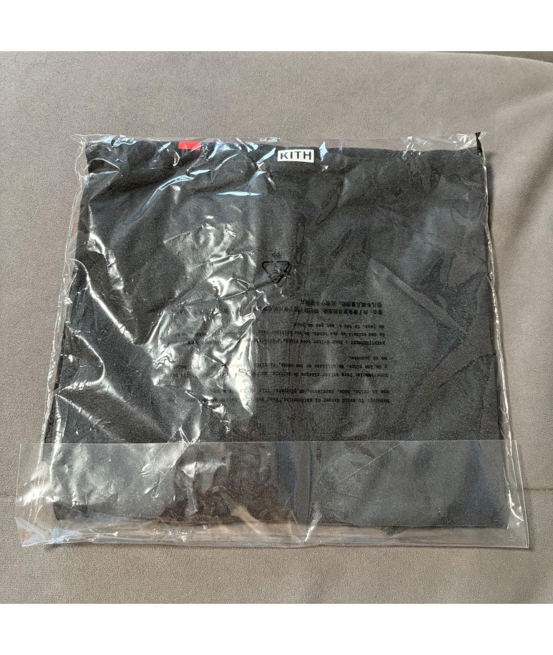 KITH Черная хлопковая футболка, фото 6