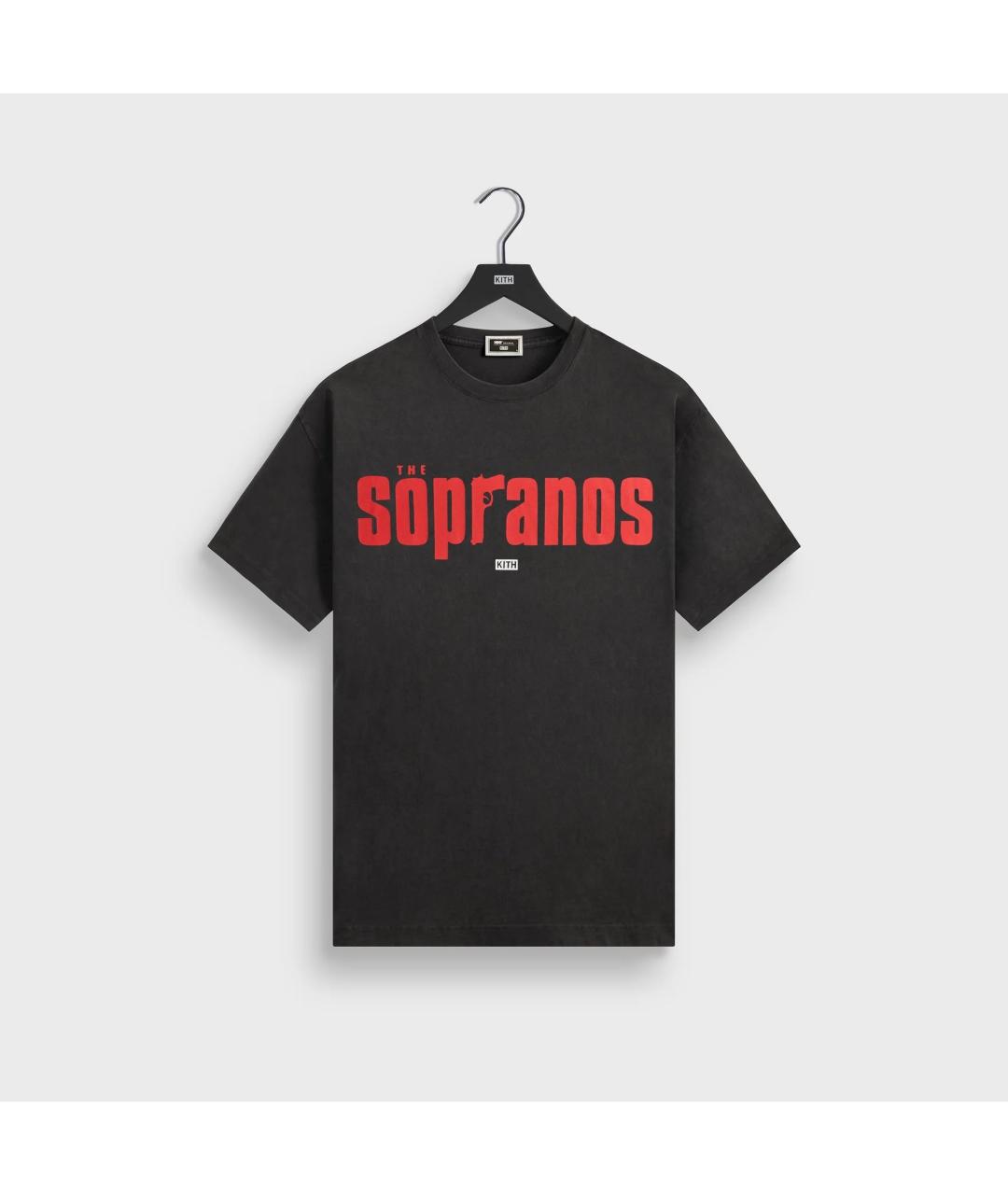 KITH Черная хлопковая футболка, фото 10