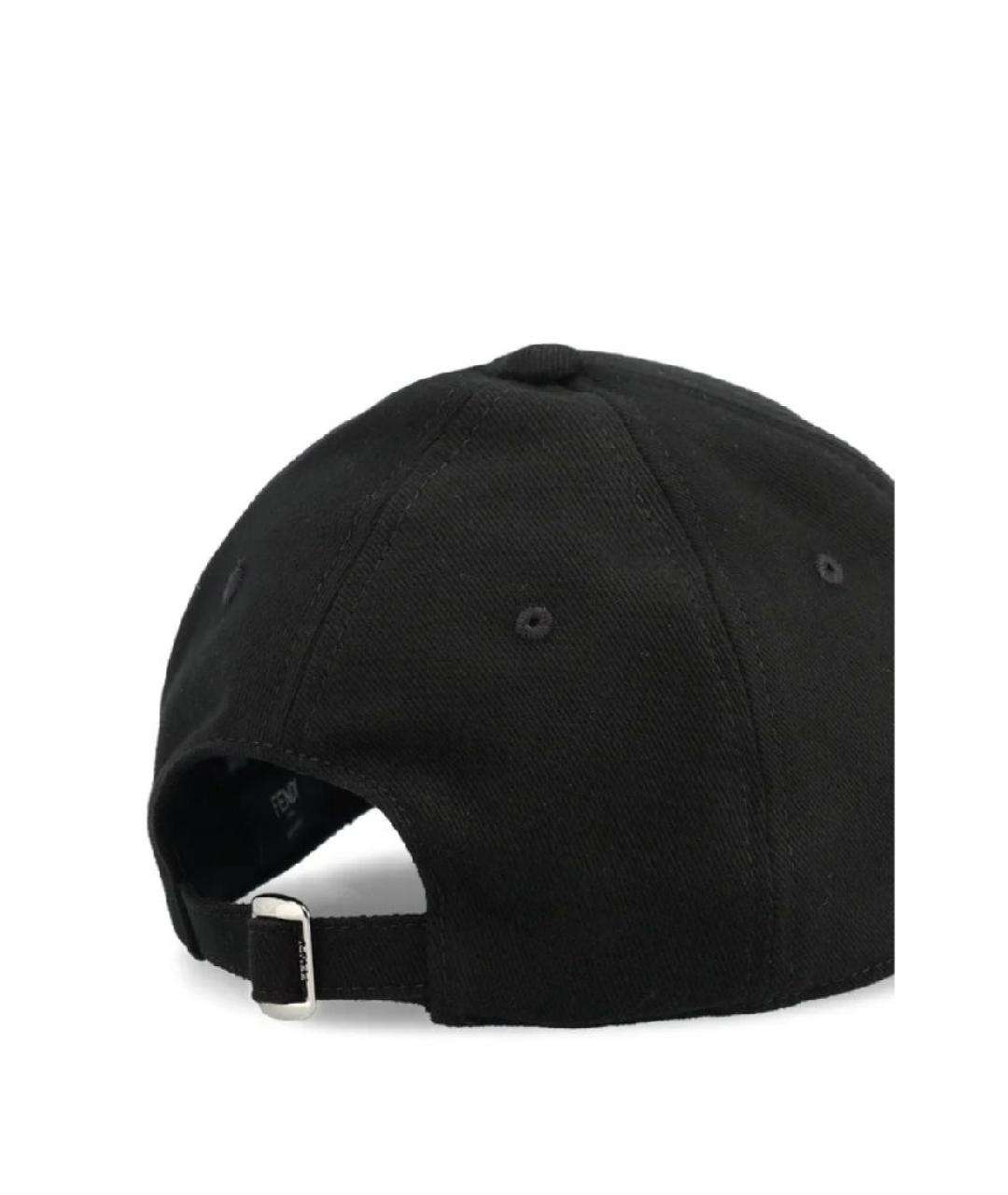 FENDI Черная хлопковая кепка/бейсболка, фото 4