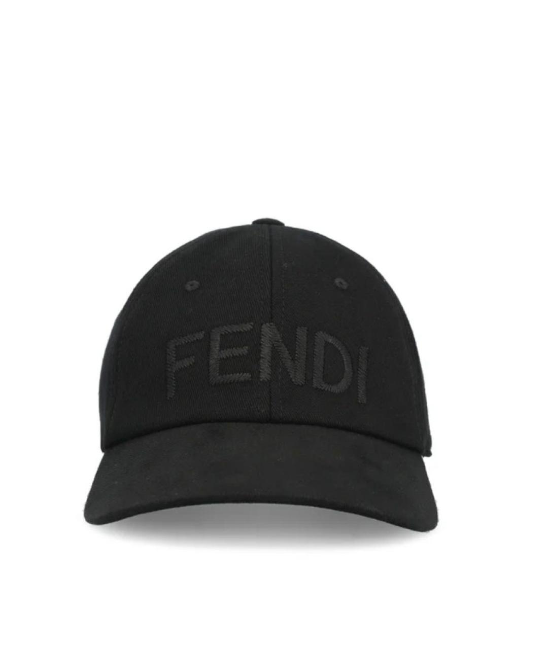FENDI Черная хлопковая кепка/бейсболка, фото 6