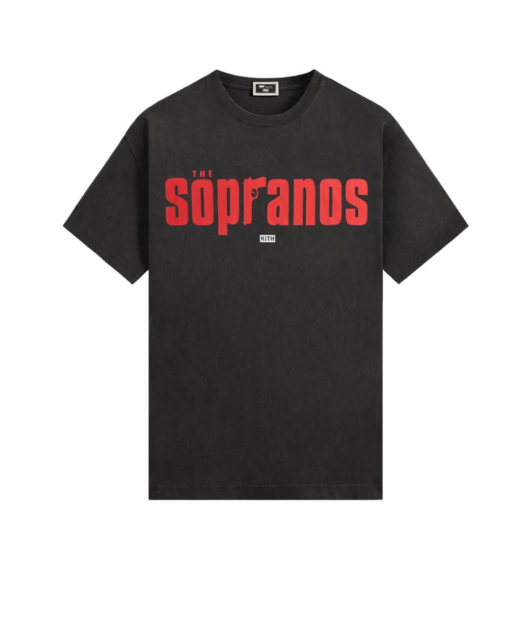 KITH Черная хлопковая футболка, фото 10