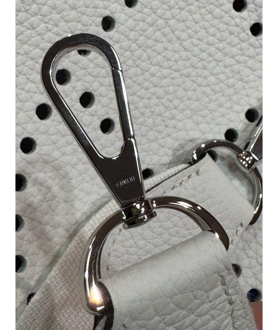 HERMES Белая кожаная сумка через плечо, фото 5