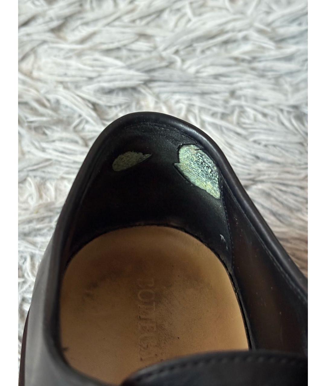 BOTTEGA VENETA Черные кожаные туфли, фото 6