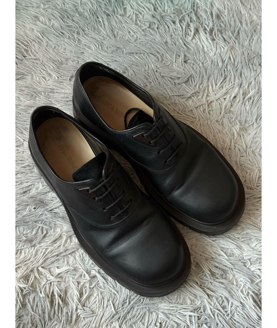 BOTTEGA VENETA Черные кожаные туфли, фото 2