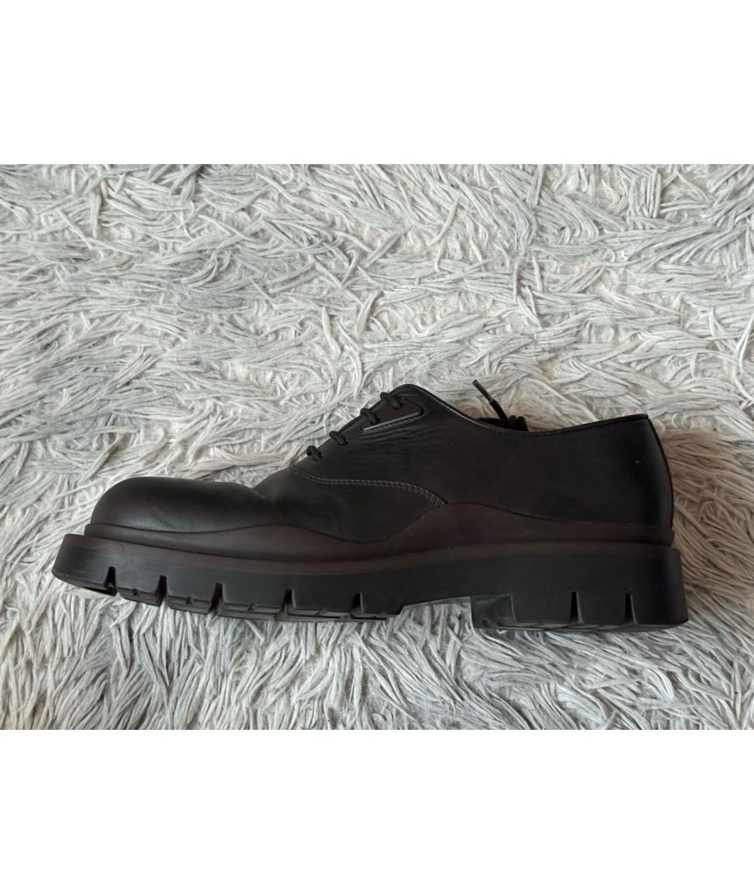 BOTTEGA VENETA Черные кожаные туфли, фото 8
