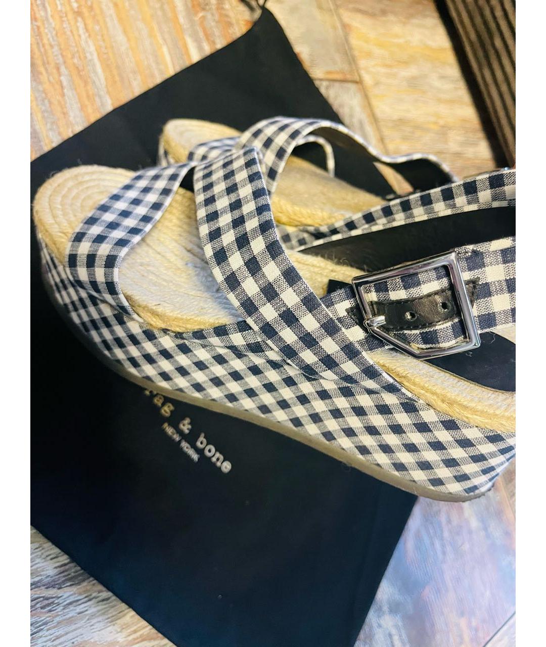 RAG & BONE Мульти текстильные босоножки, фото 7