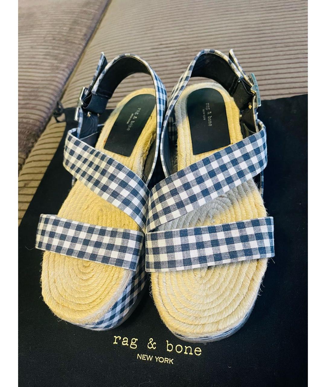 RAG & BONE Мульти текстильные босоножки, фото 3