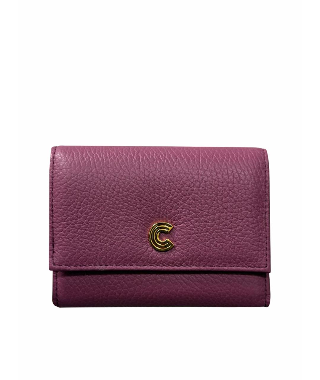 COCCINELLE Розовый кожаный кошелек, фото 1