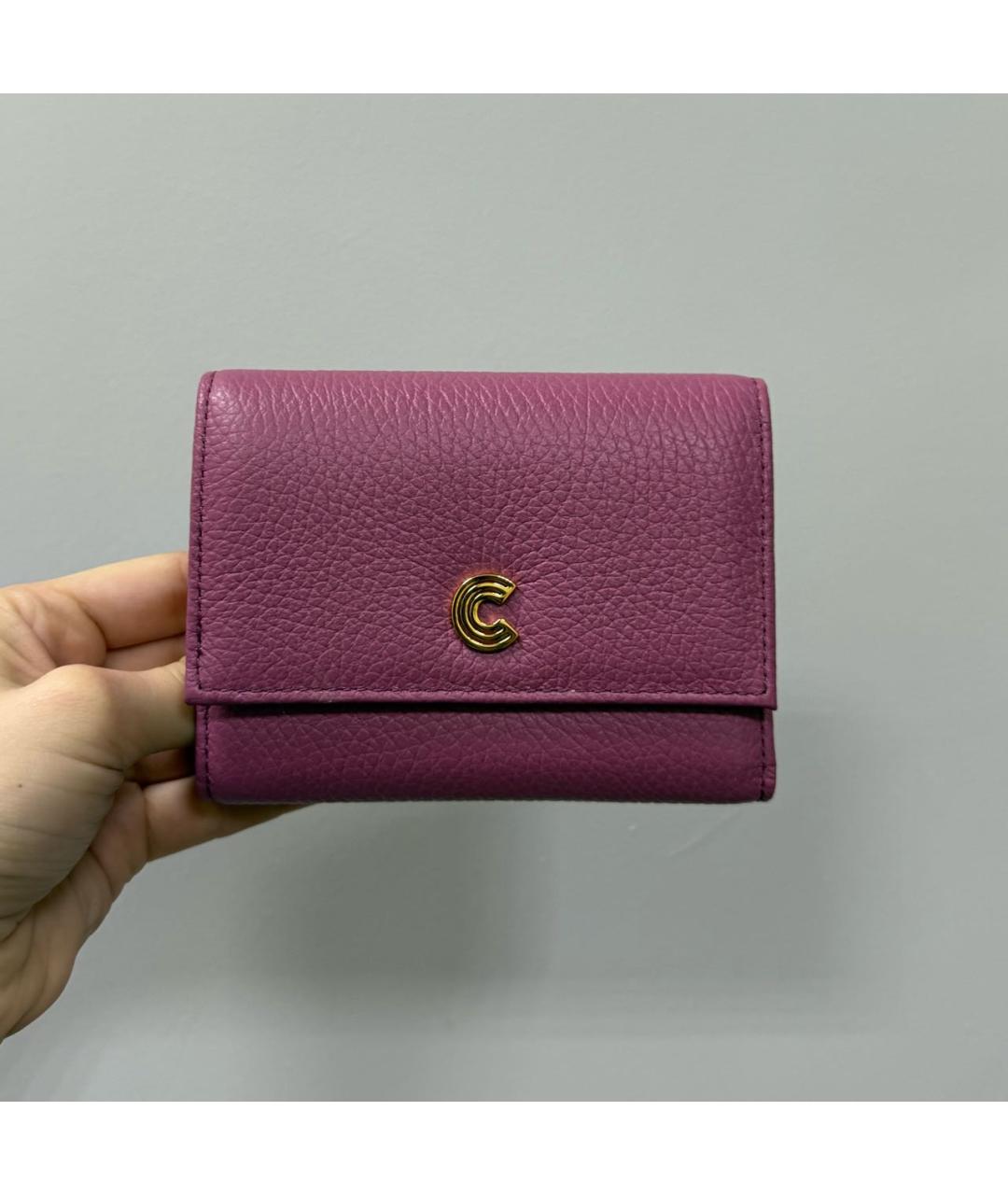 COCCINELLE Розовый кожаный кошелек, фото 6
