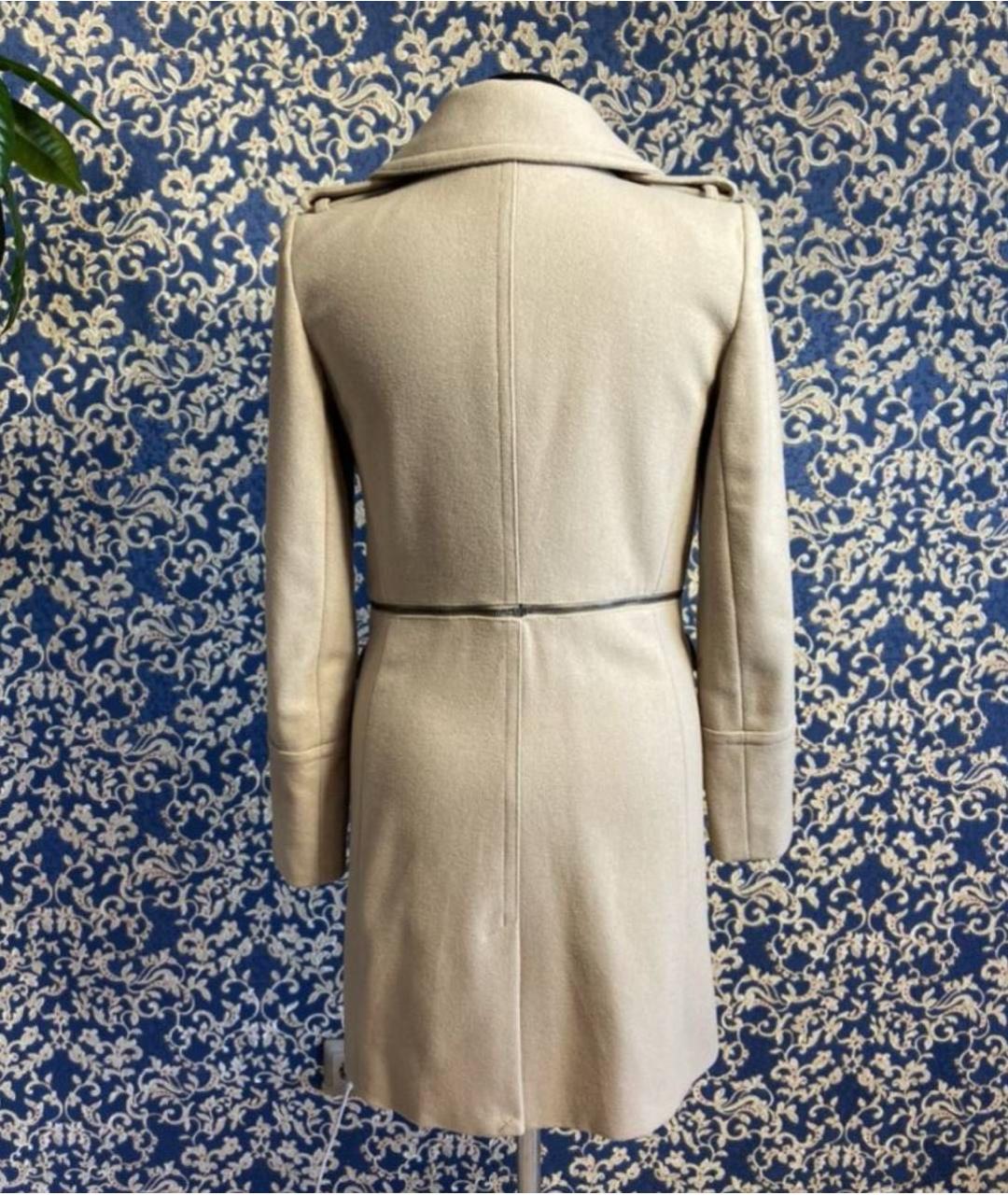 ARMANI EXCHANGE Бежевое шерстяное пальто, фото 2