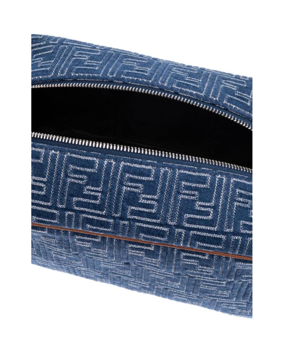 FENDI Синяя хлопковая косметичка, фото 6