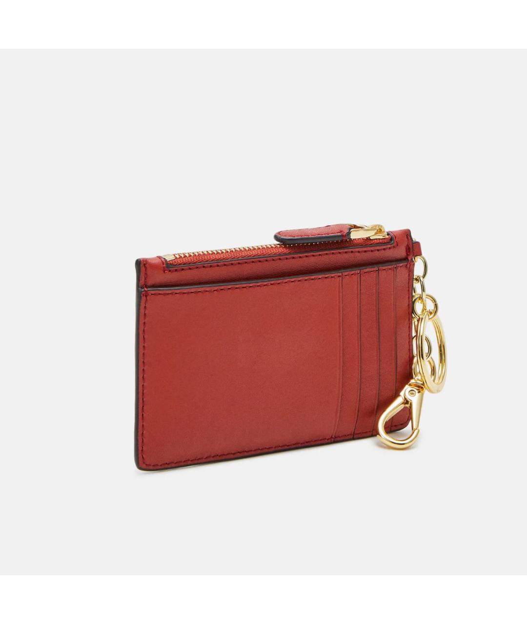 RALPH LAUREN Красный кожаный кошелек, фото 2