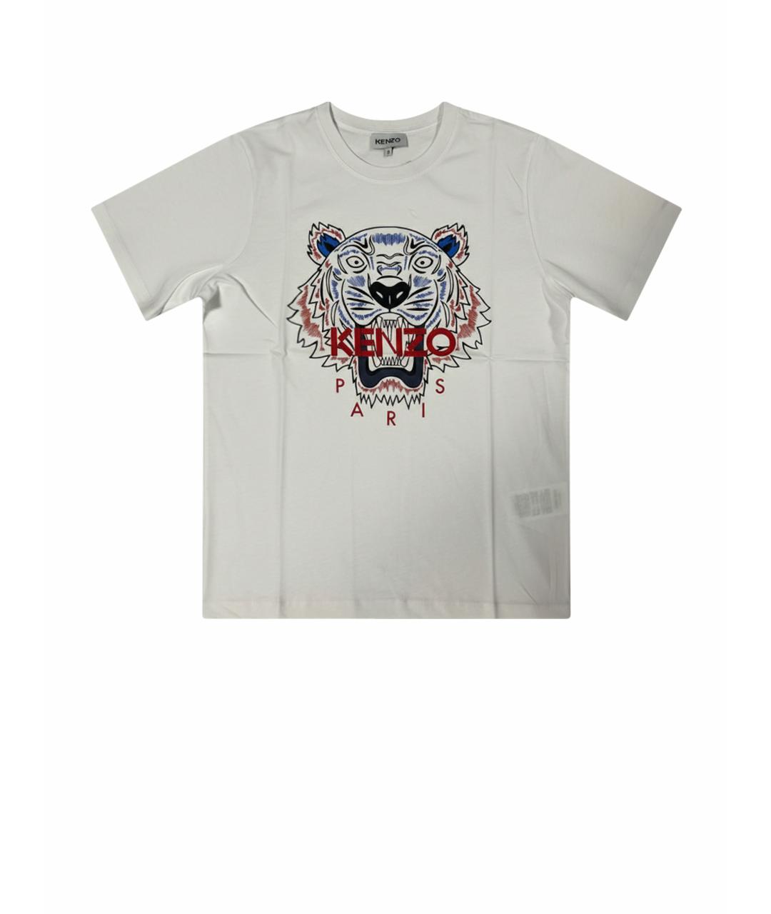 KENZO Белая хлопковая футболка, фото 1