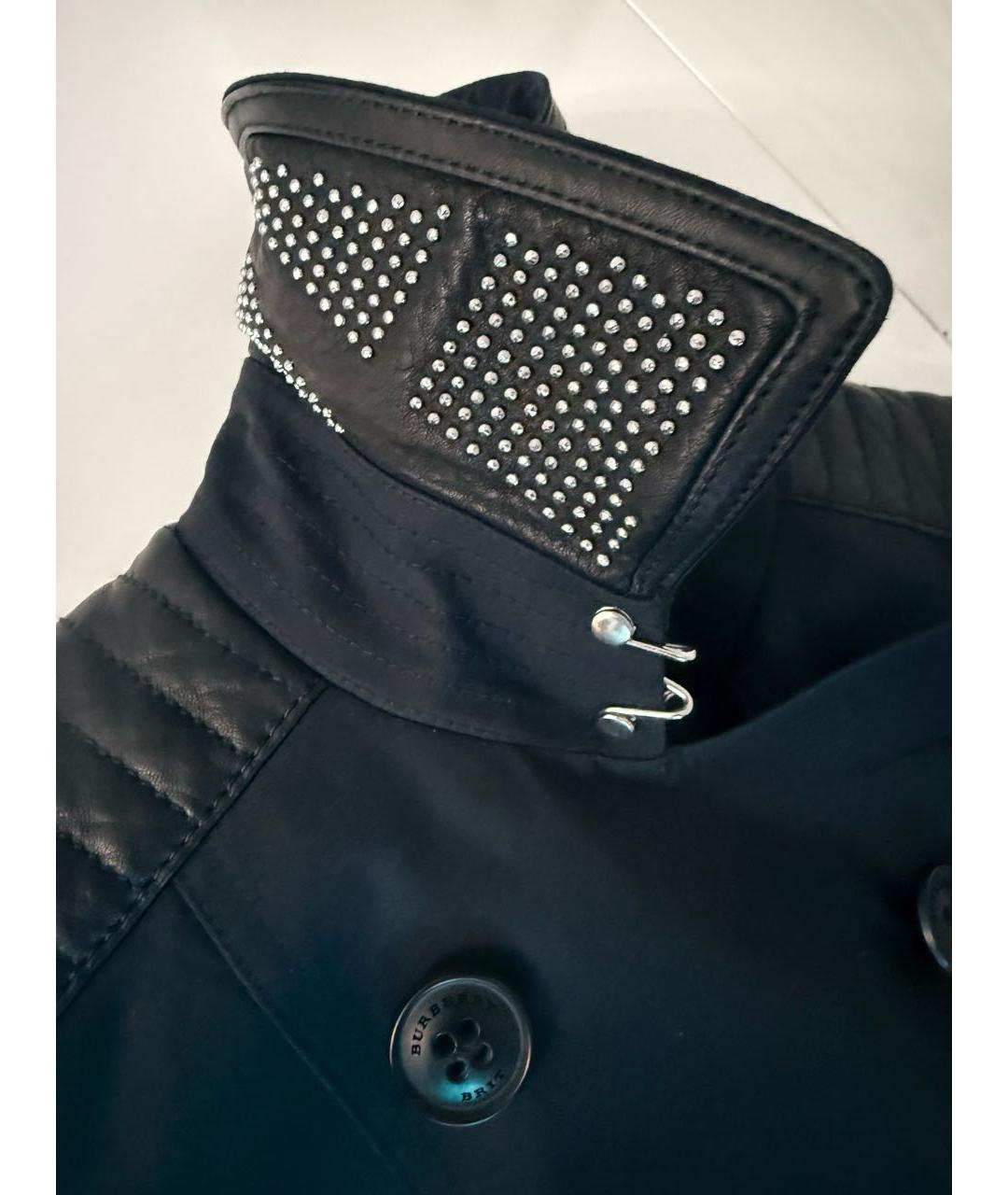 BURBERRY Темно-синий хлопковый тренч/плащ, фото 6