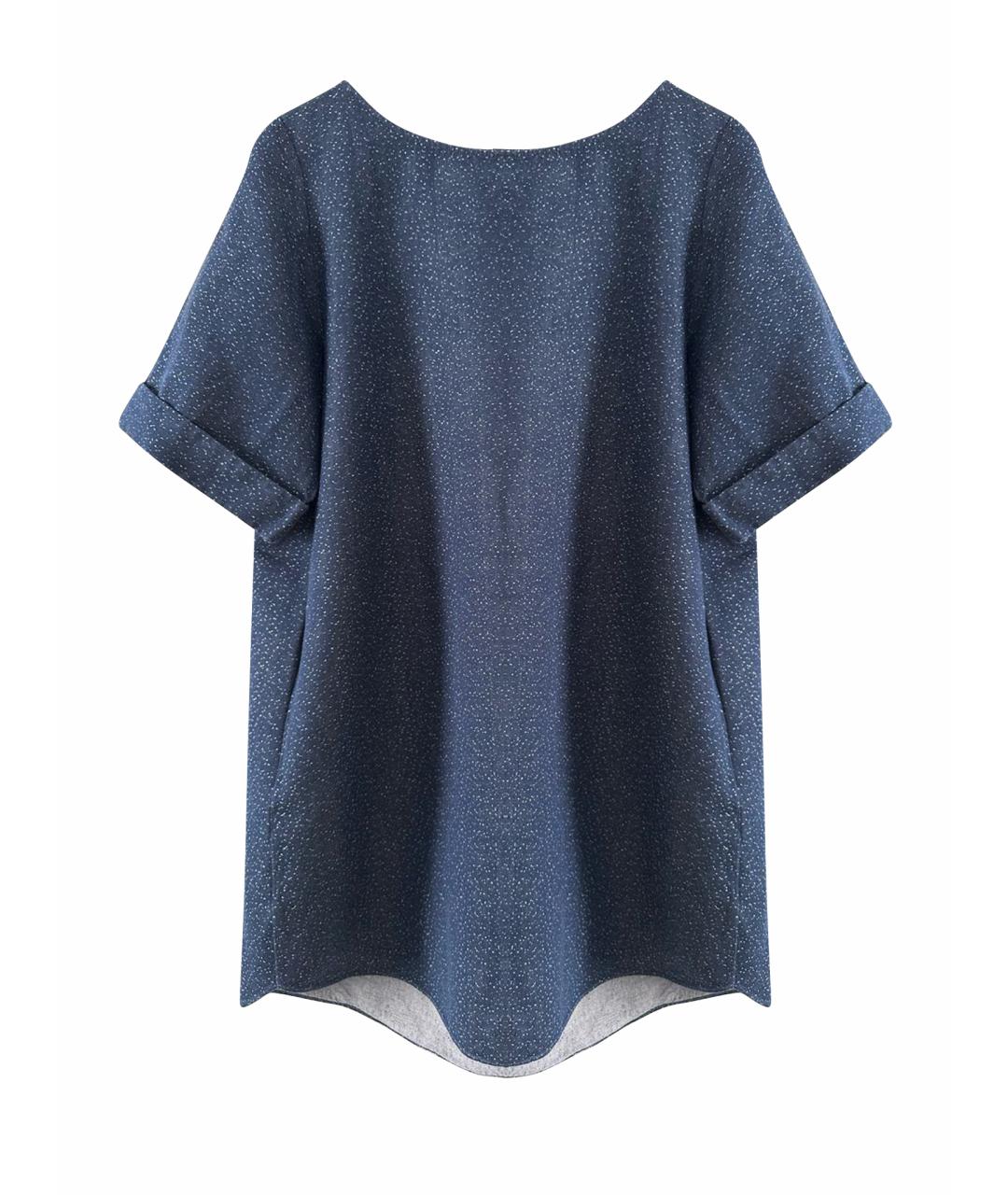 COS Темно-синее повседневное платье, фото 1