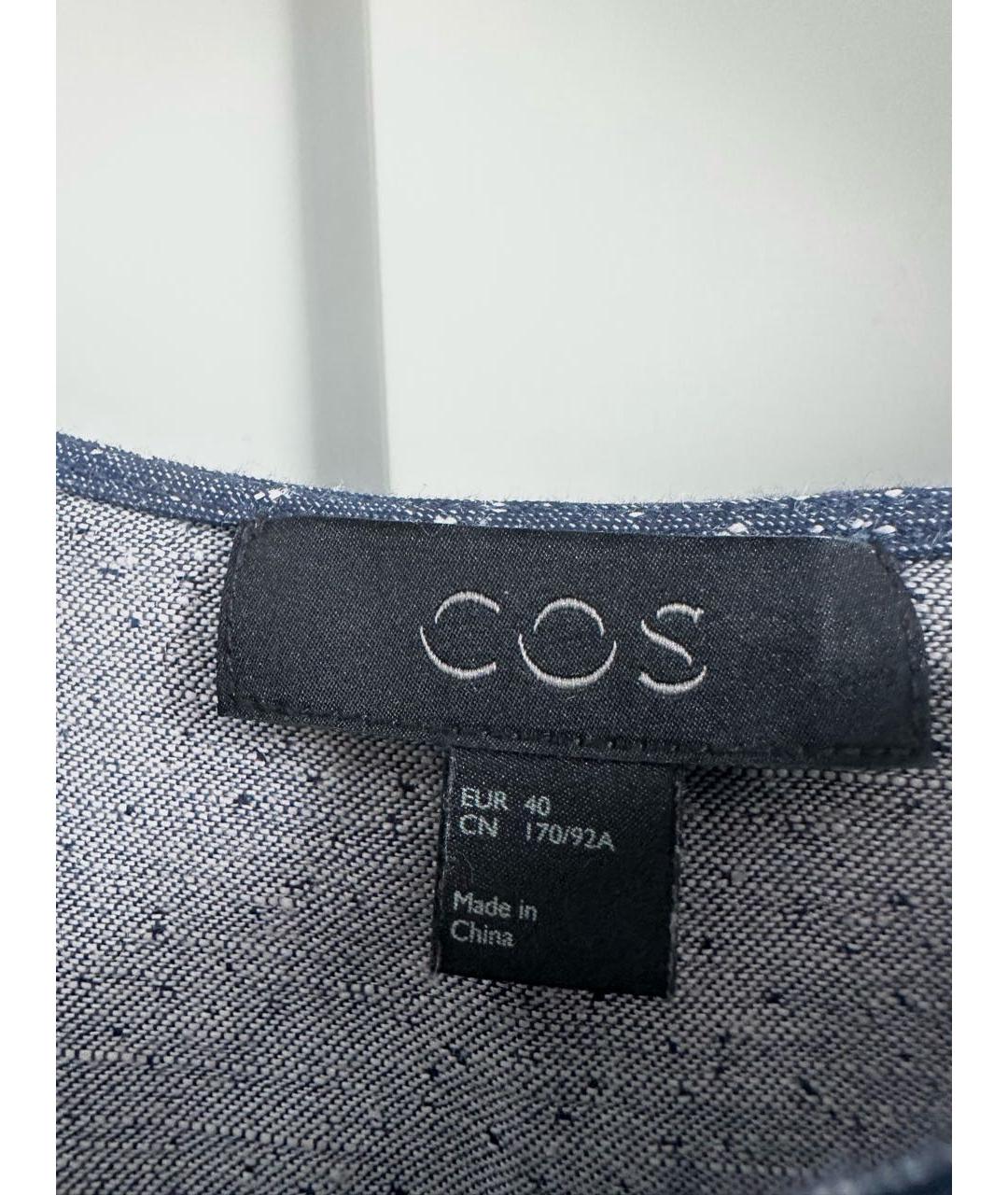 COS Темно-синее повседневное платье, фото 3