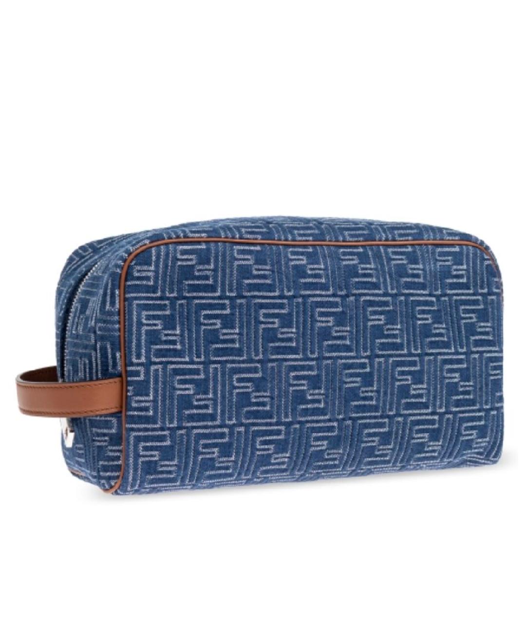 FENDI Синяя деним барсетка, фото 7