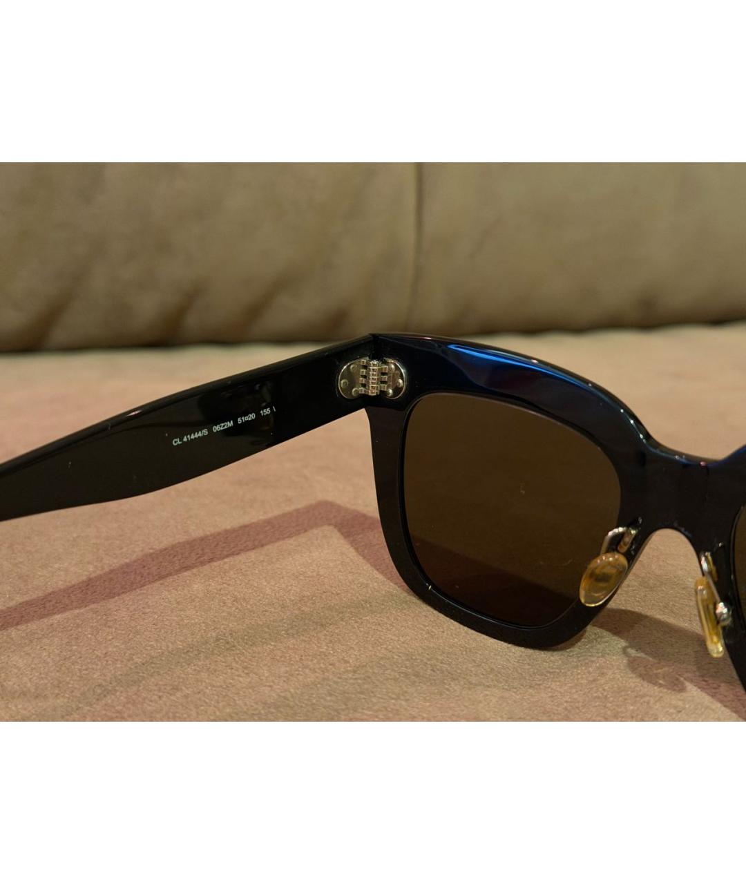 CELINE Черные пластиковые солнцезащитные очки, фото 3