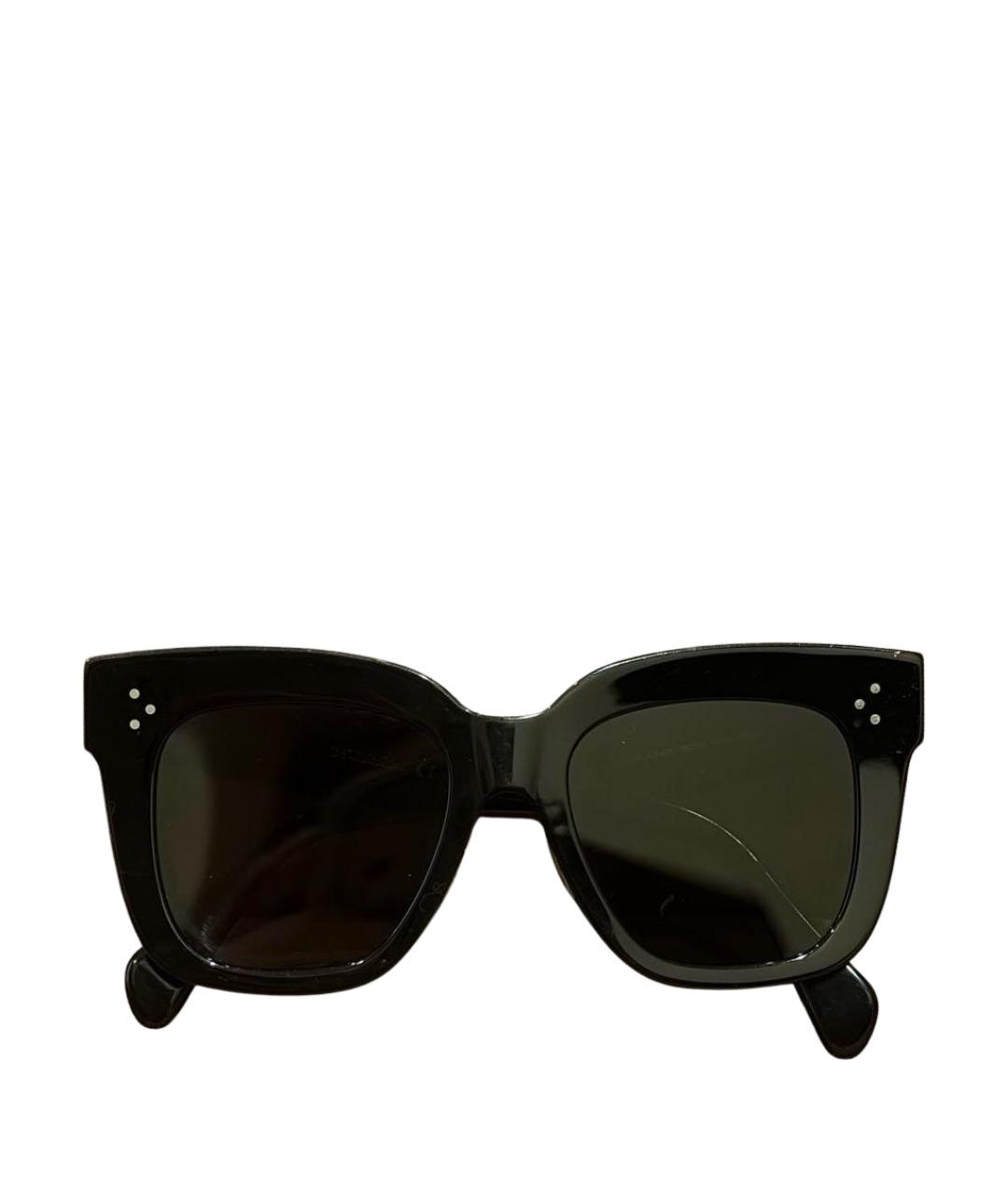 CELINE Черные пластиковые солнцезащитные очки, фото 1