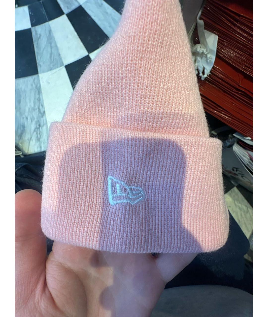 SUPREME Розовая шапка, фото 4